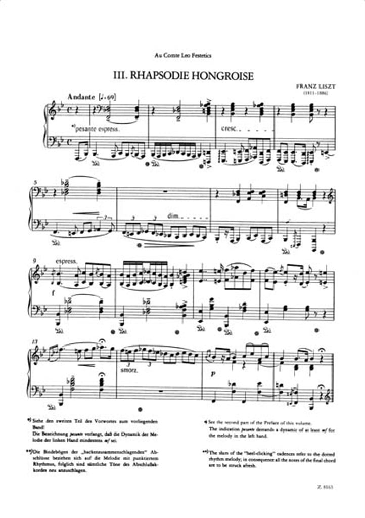 Ungarische Rhapsodie No. 3